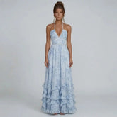 Vivienne Ruffle Maxi Dress