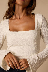 Lottie Ivory Floral Long Sleeve Top