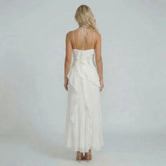 Nathalie Ruffle Maxi Dress